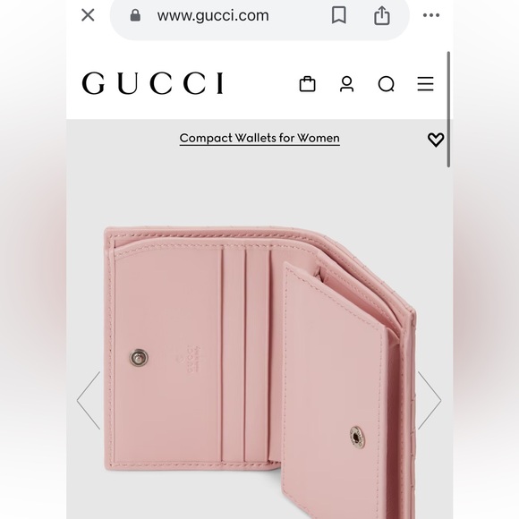 NWT Limited edition light pink
GG MARMONT MATELASSÉ CARD CASE WALLET - Picture 6 of 10